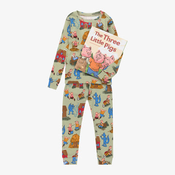 Kids Pajama Set with Book